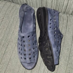 Arche Drick Navy Nubuck Shoes